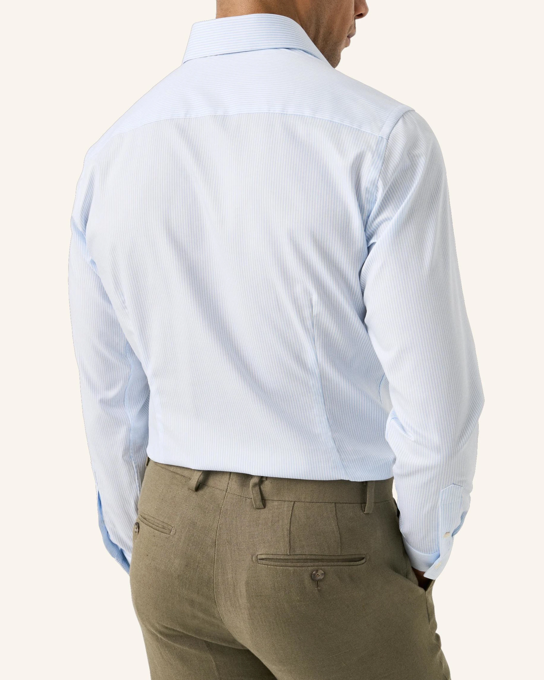 ETON Hemd Baumwolle Tencel™ Lyocell Gestreift Slim Fit