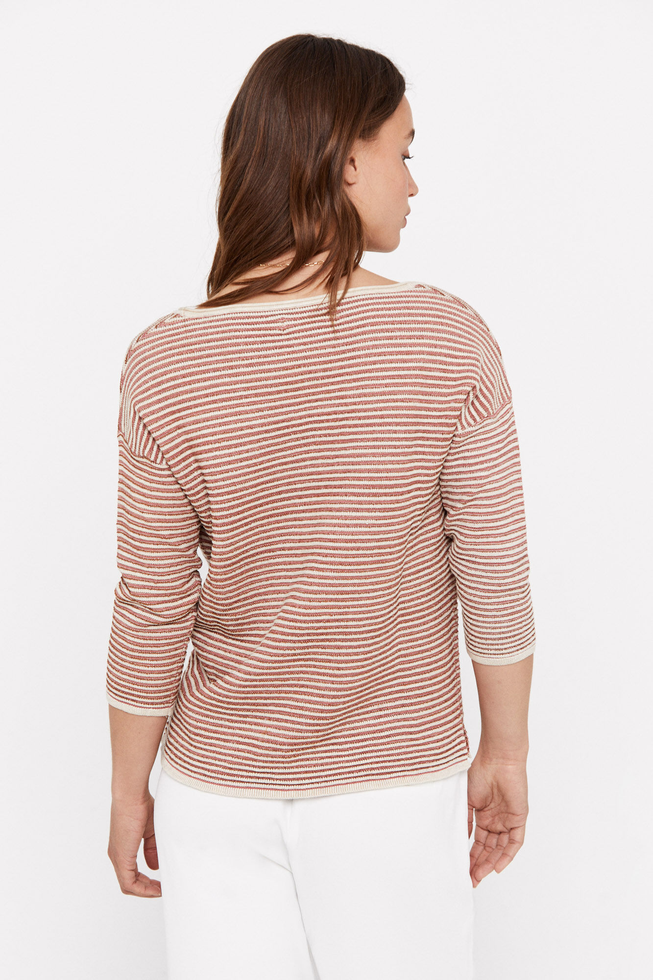 Camisa canelada de viscose Ecovero - Rosa