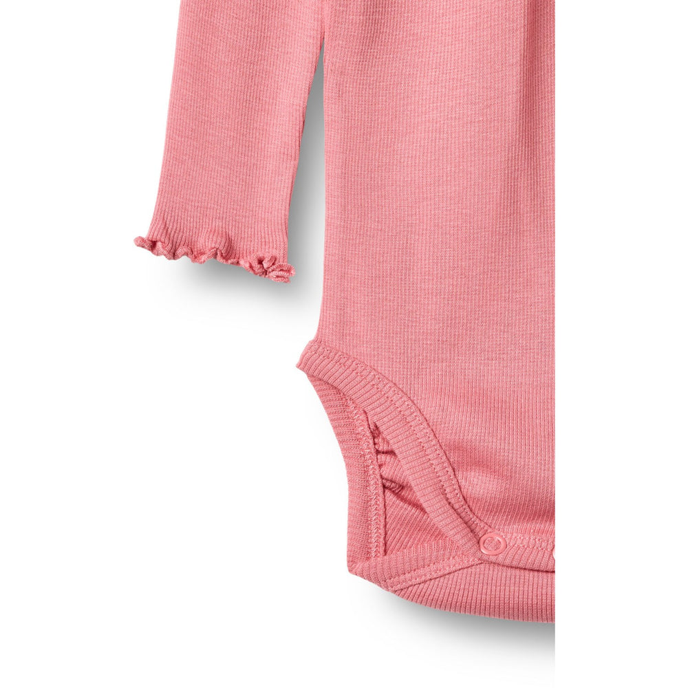 Køb Wheat Soft Pink Rib Body L/S Lotta
