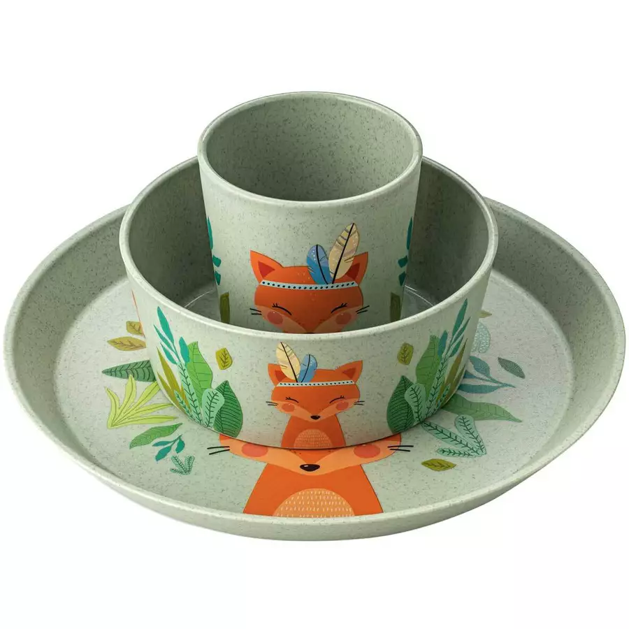 Koziol Kindergeschirrset 3er Set blau
