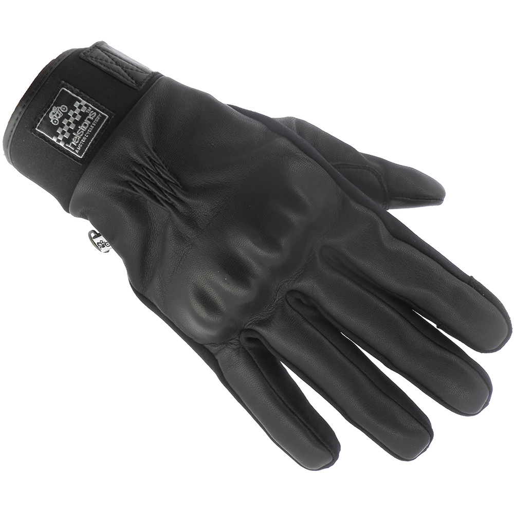 Helstons - Gants Justin Hiver Cuir Noir