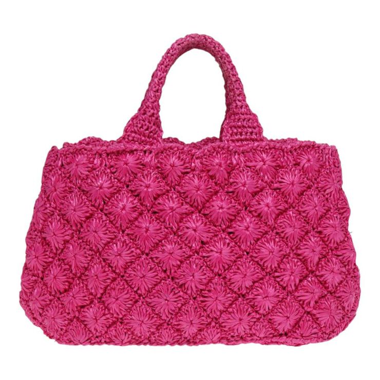 Prada Vintage Prada Canapa Tote Pink