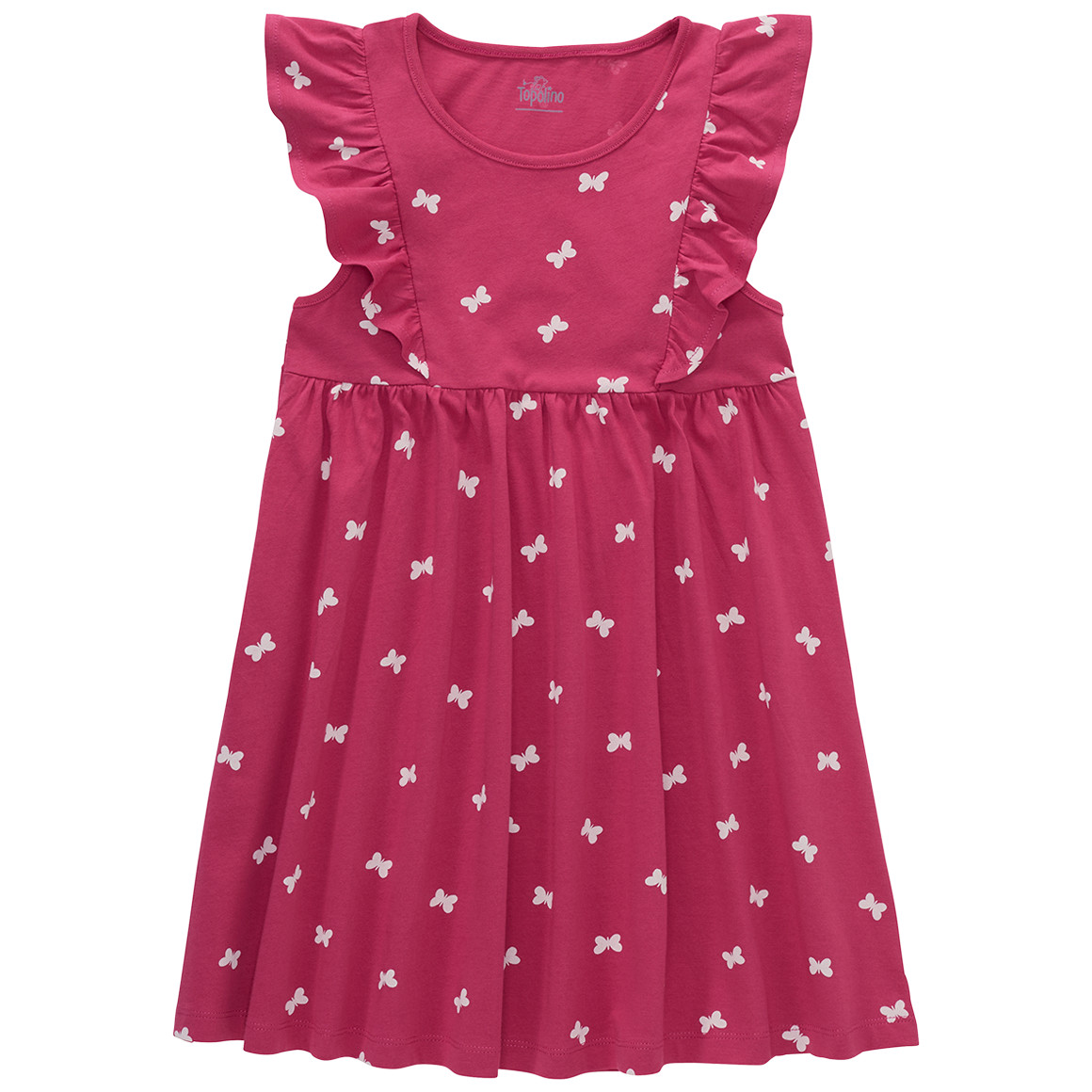 Topolino Mädchen Kleid mit Schmetterling-Allover pink