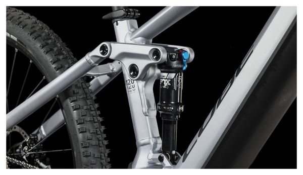 VTT Électrique Tout-Suspendu Cube Stereo Hybrid 120 Race 625 Shimano Deore/XT 12V 625 Wh 29'' Argent Polar