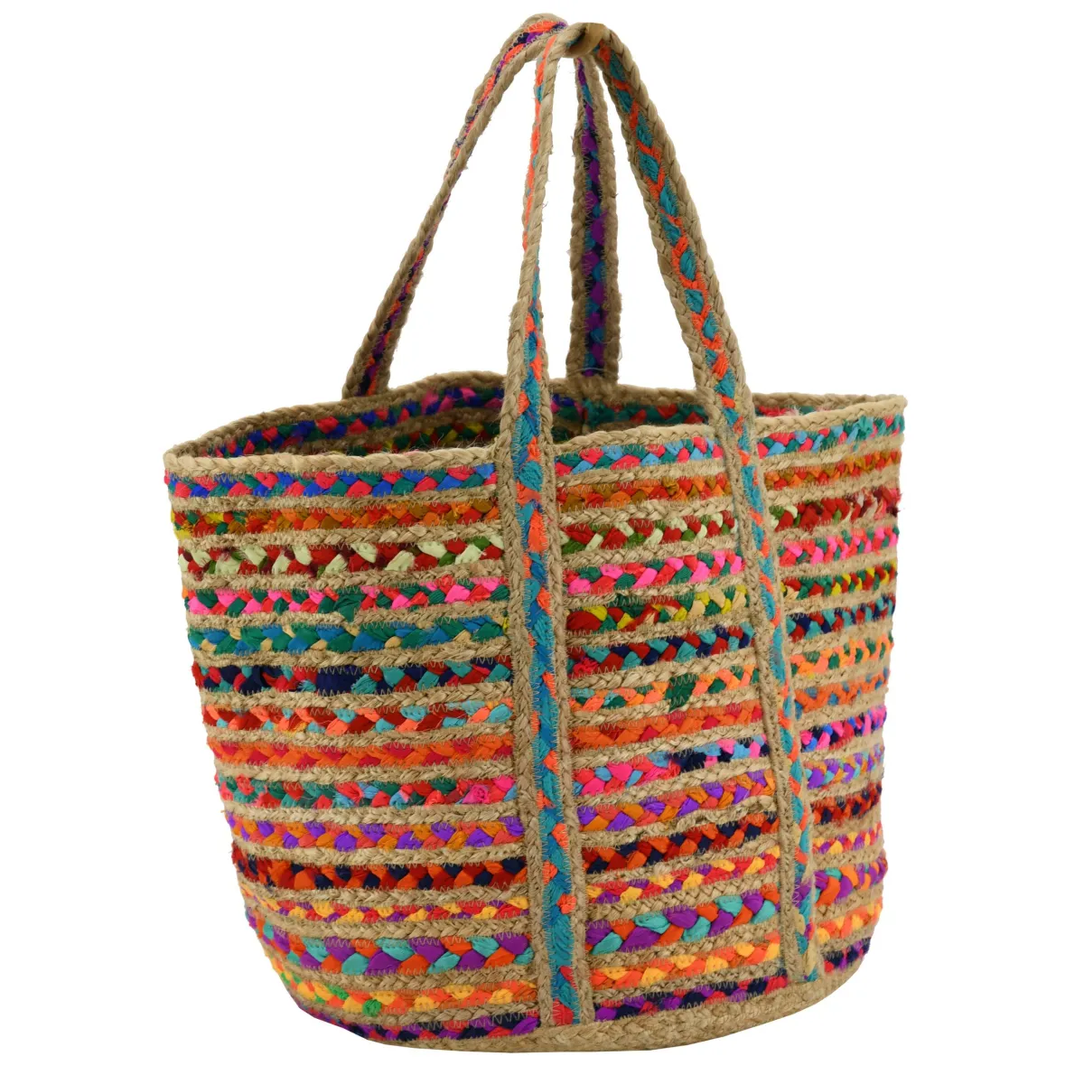 Aubry Gaspard Sac de plage jute et coton
