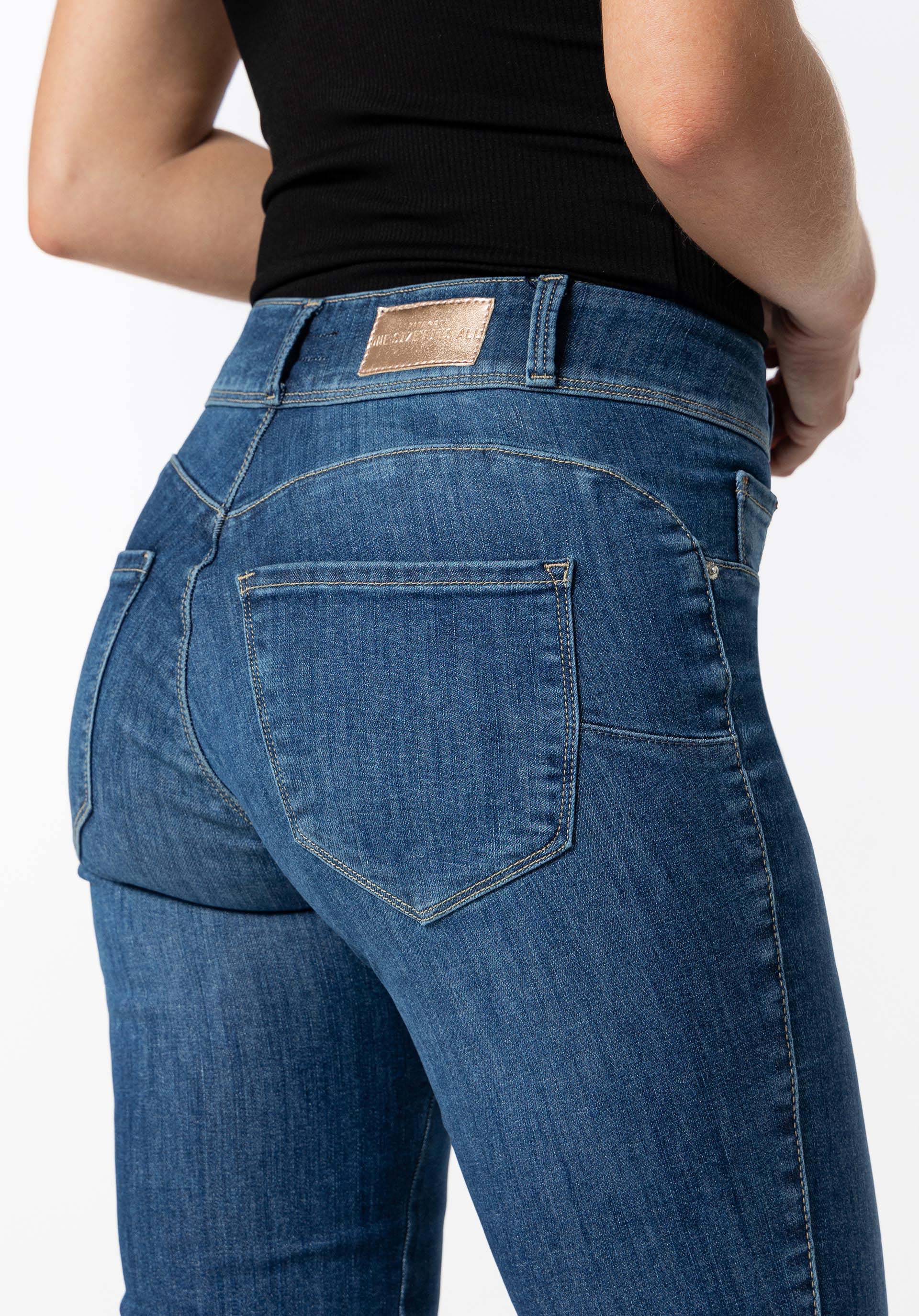 Jeans One Size Bootcut Silhouette Cintura Alta
