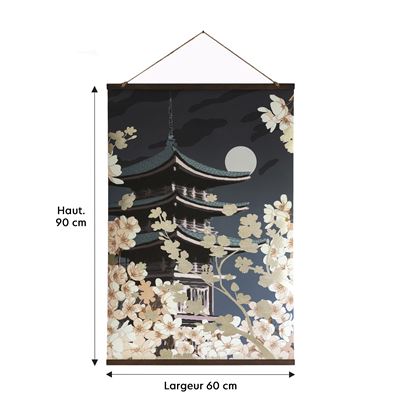 Affiche à suspendre motif pagode