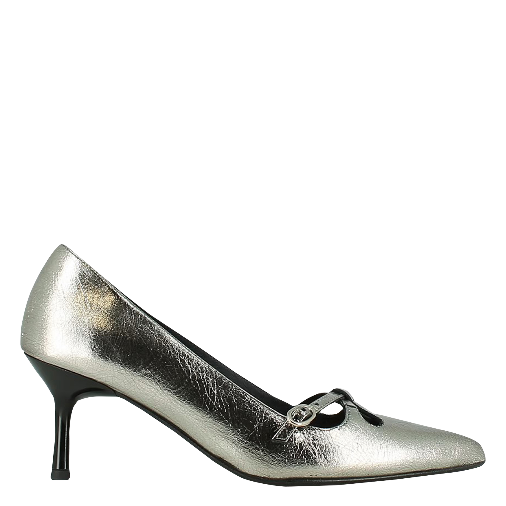 DOUCHKA - Escarpins en cuir métallisé | Argent