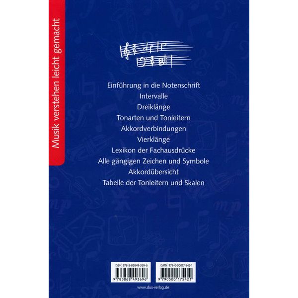 Edition Dux C.Nowak Elementare Musiklehre