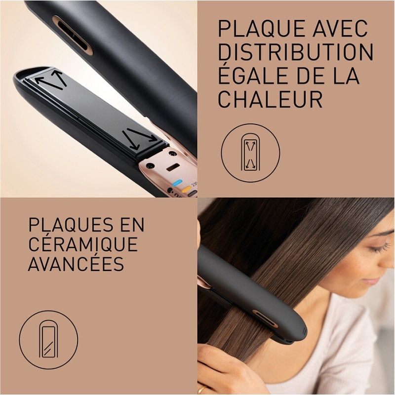 Lisseur Panasonic EH-PHS9KK825 Style lisse, soyeux, brillant