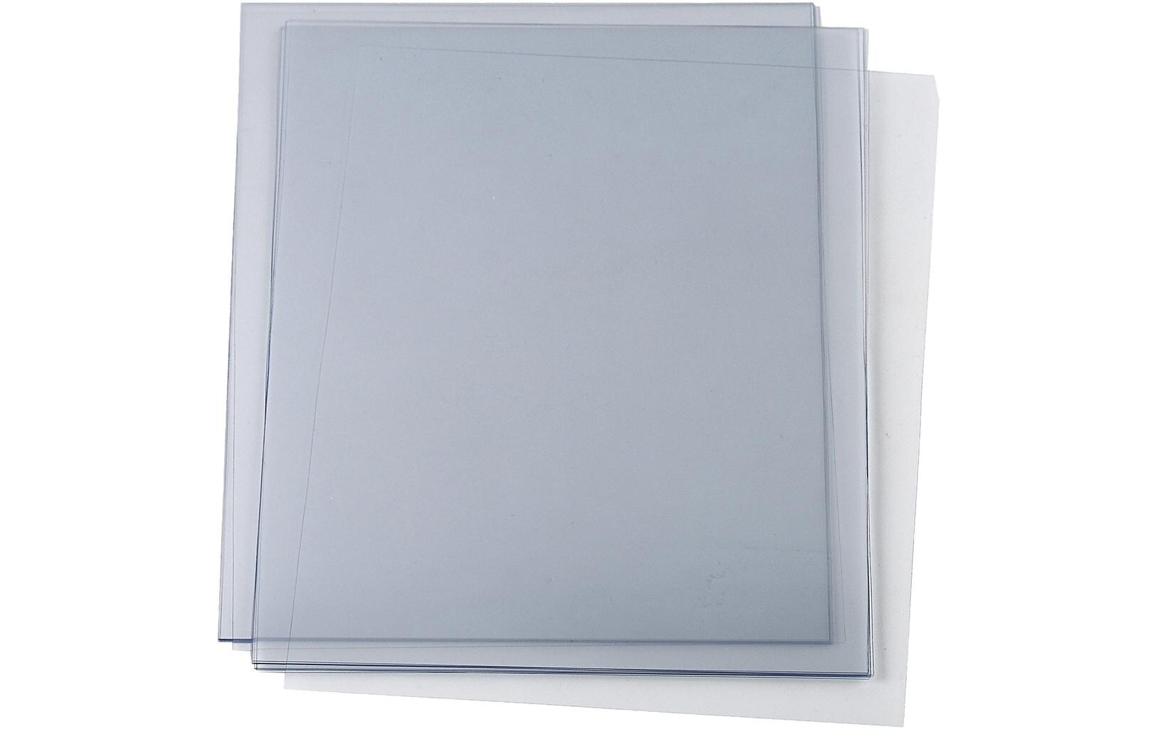 Bastelpapier A4, 5 Blatt, TransparentHarte Folie für Bastelprojekte