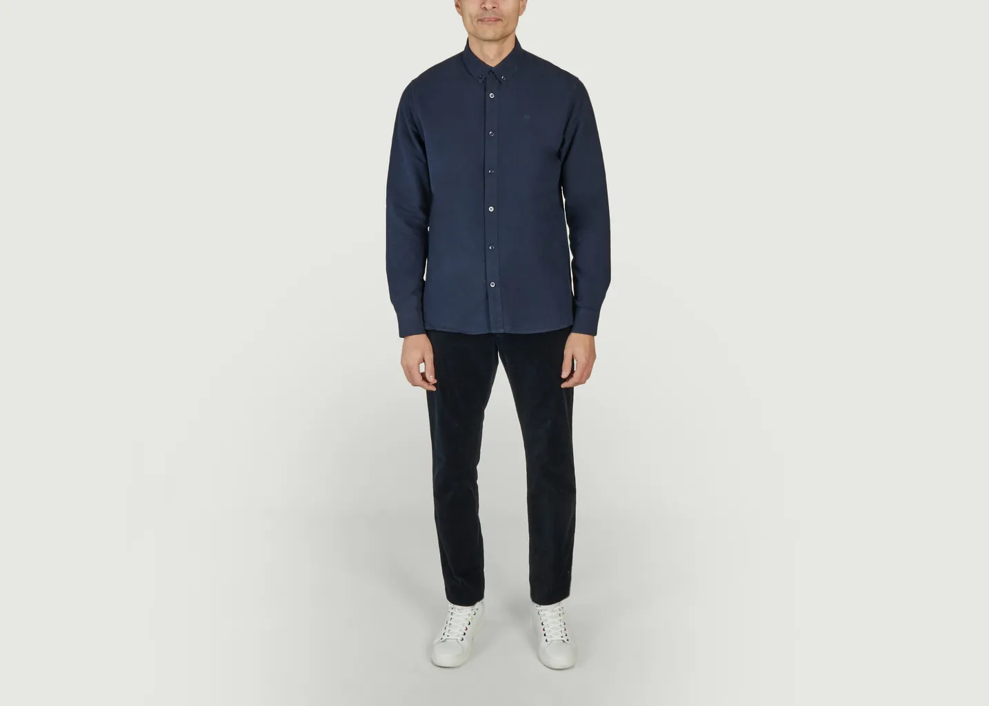 HARALD small owl oxford regular fit shirt - GOTS Vegan KCA
