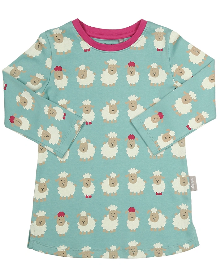 Schlafanzug SWEET SHEEPS 2-teilig in hellblau/pink