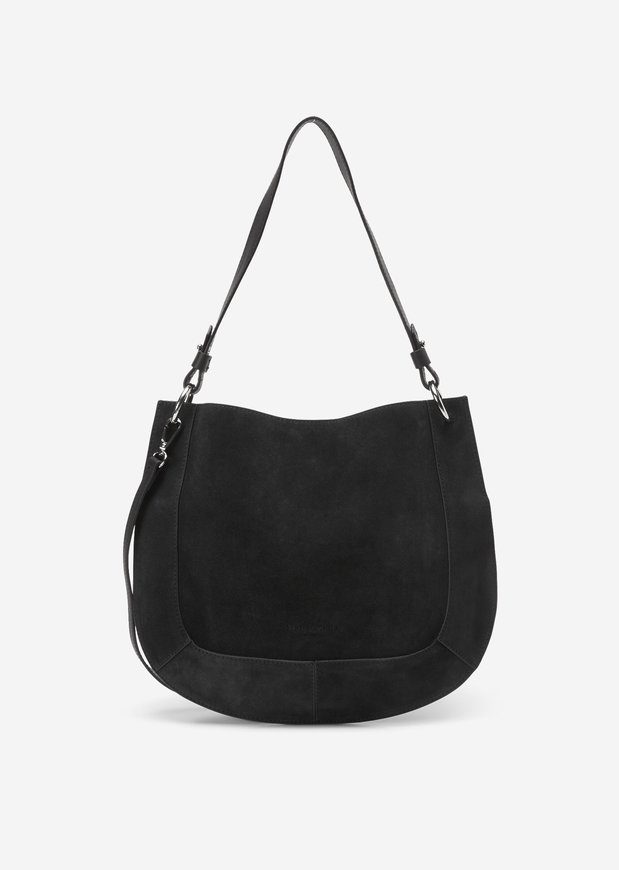 Hobo-Bag medium aus Veloursleder