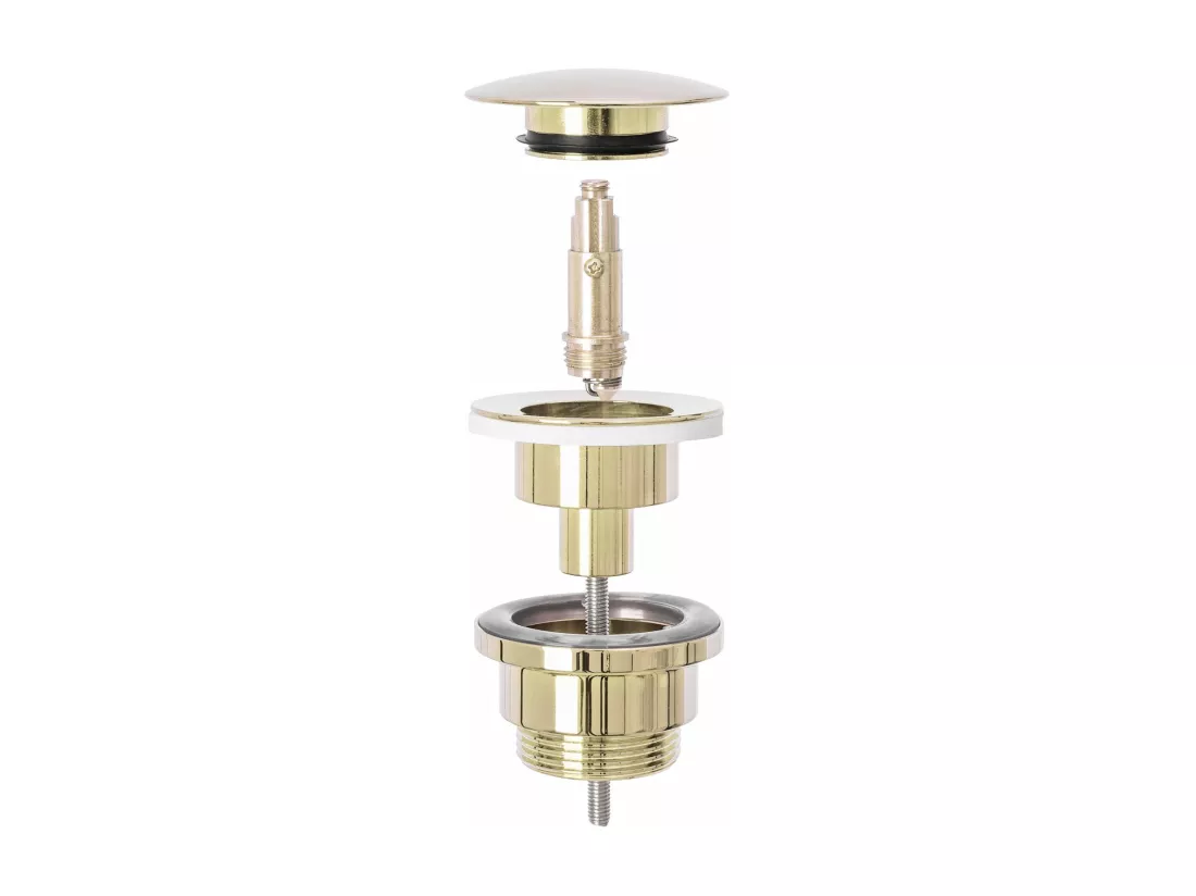 Siphon De Lavabo Universel Clic-Clac Rea Gold