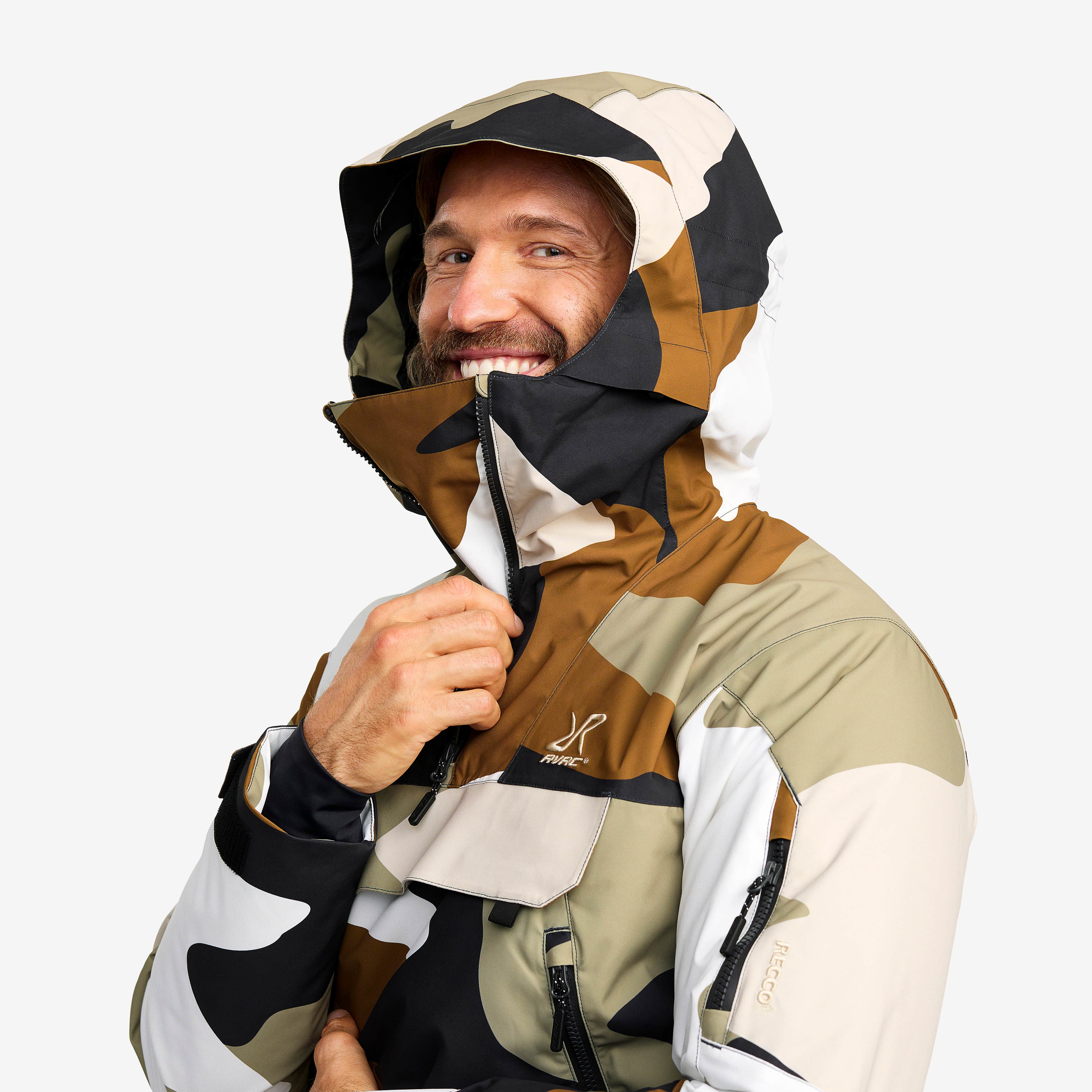 Halo 2L Insulated Ski Anorak Herre Anthracite/Rubber