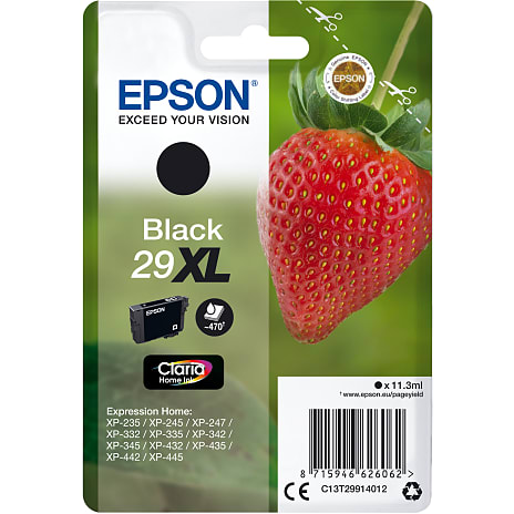 Epson 29 blæk XL- sort