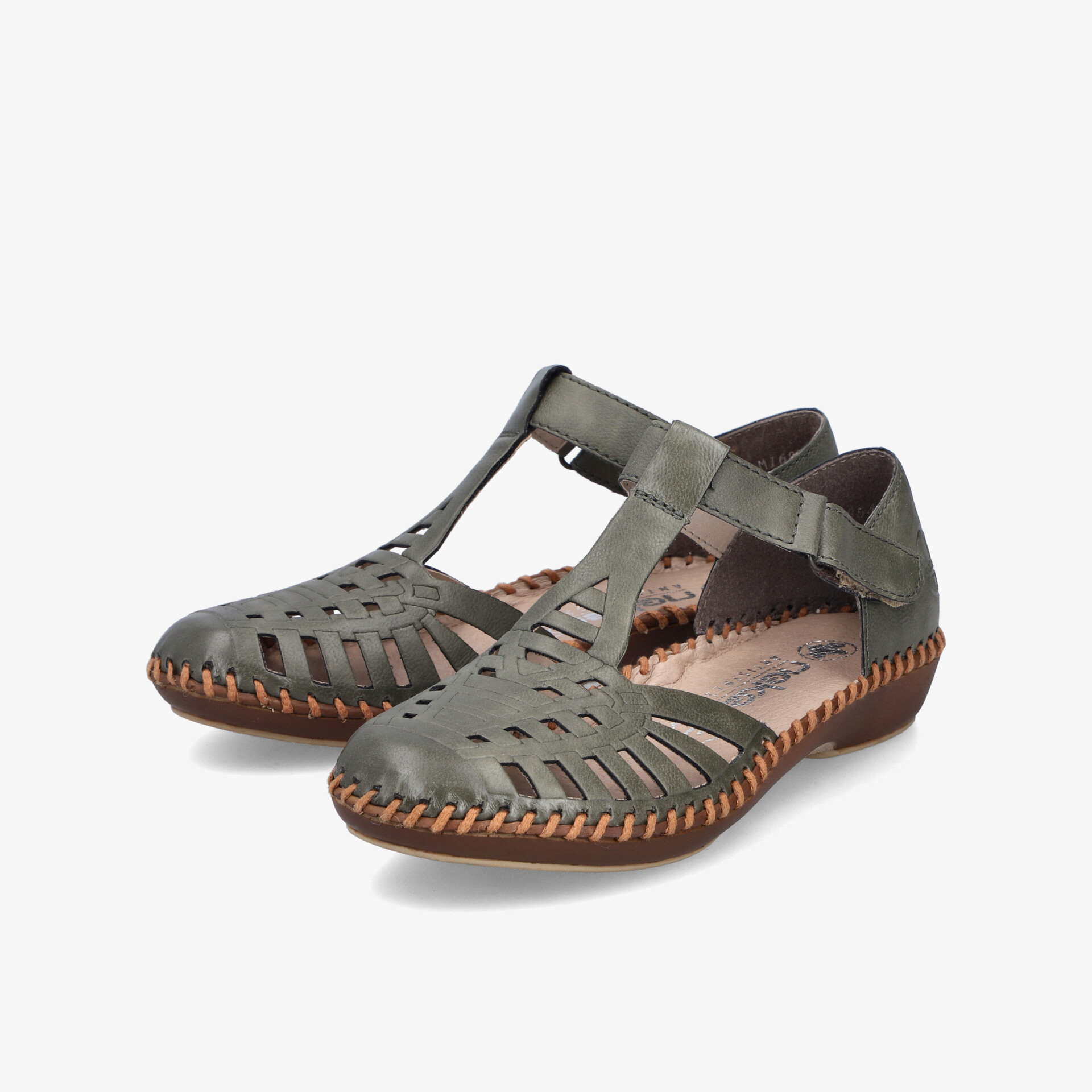 rieker Damen Halbschuhe grün