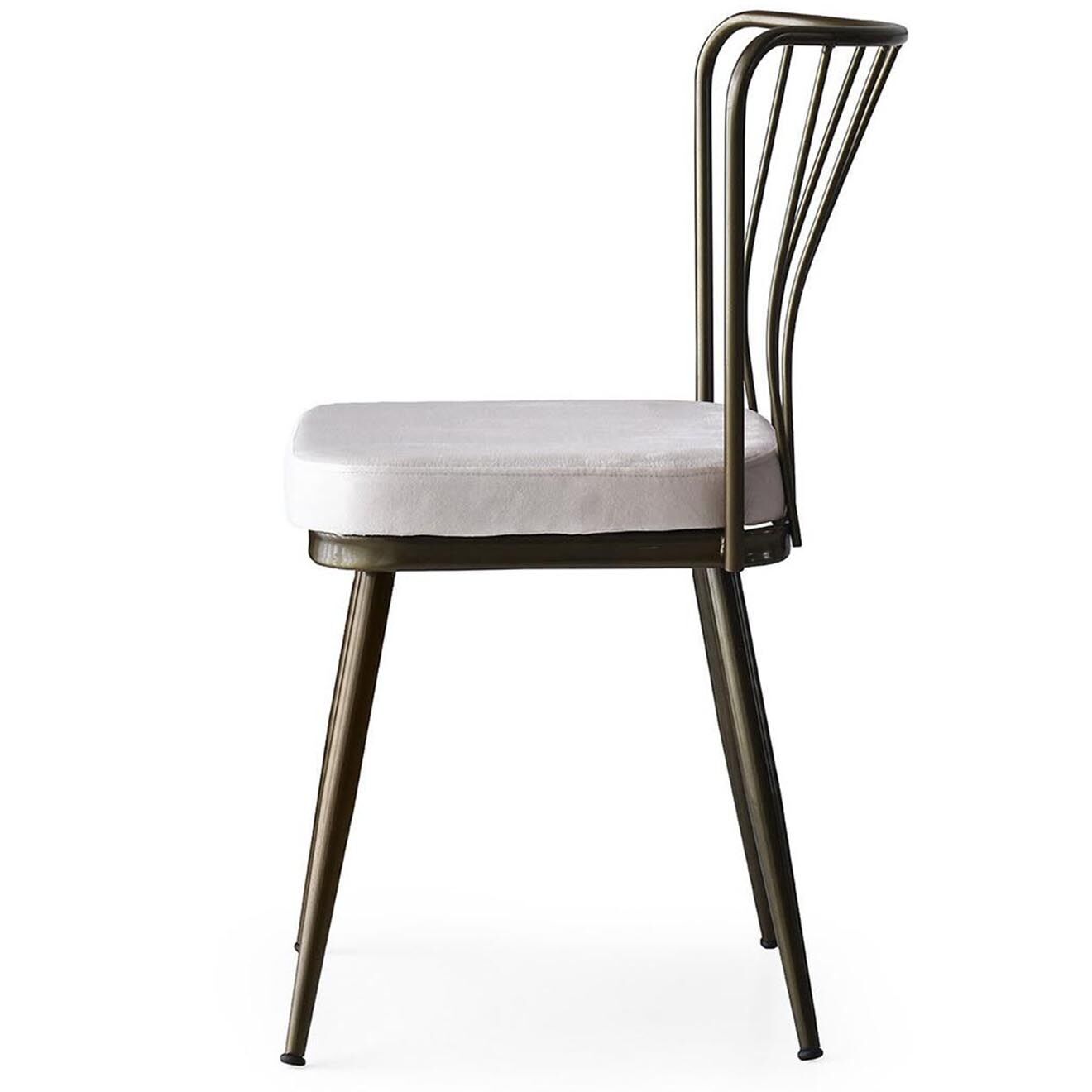 Homitis 2 Chaises Yildiz blanches - 43x82x42 cm