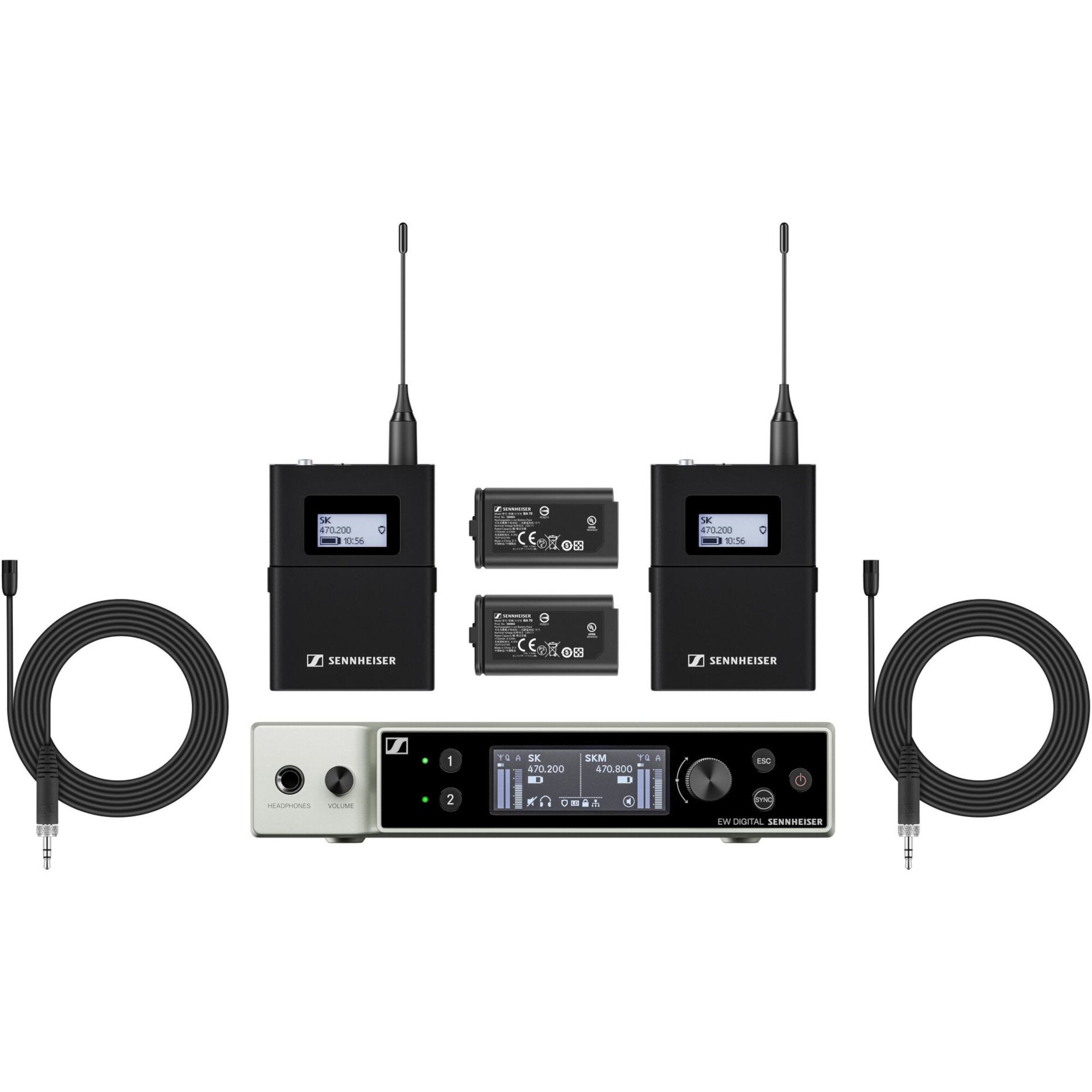 Sennheiser EW-DX MKE 2 Set U1/5 draadloze dasspeld (823.2 - 831.8 & 863.2 - 864.8 MHz)