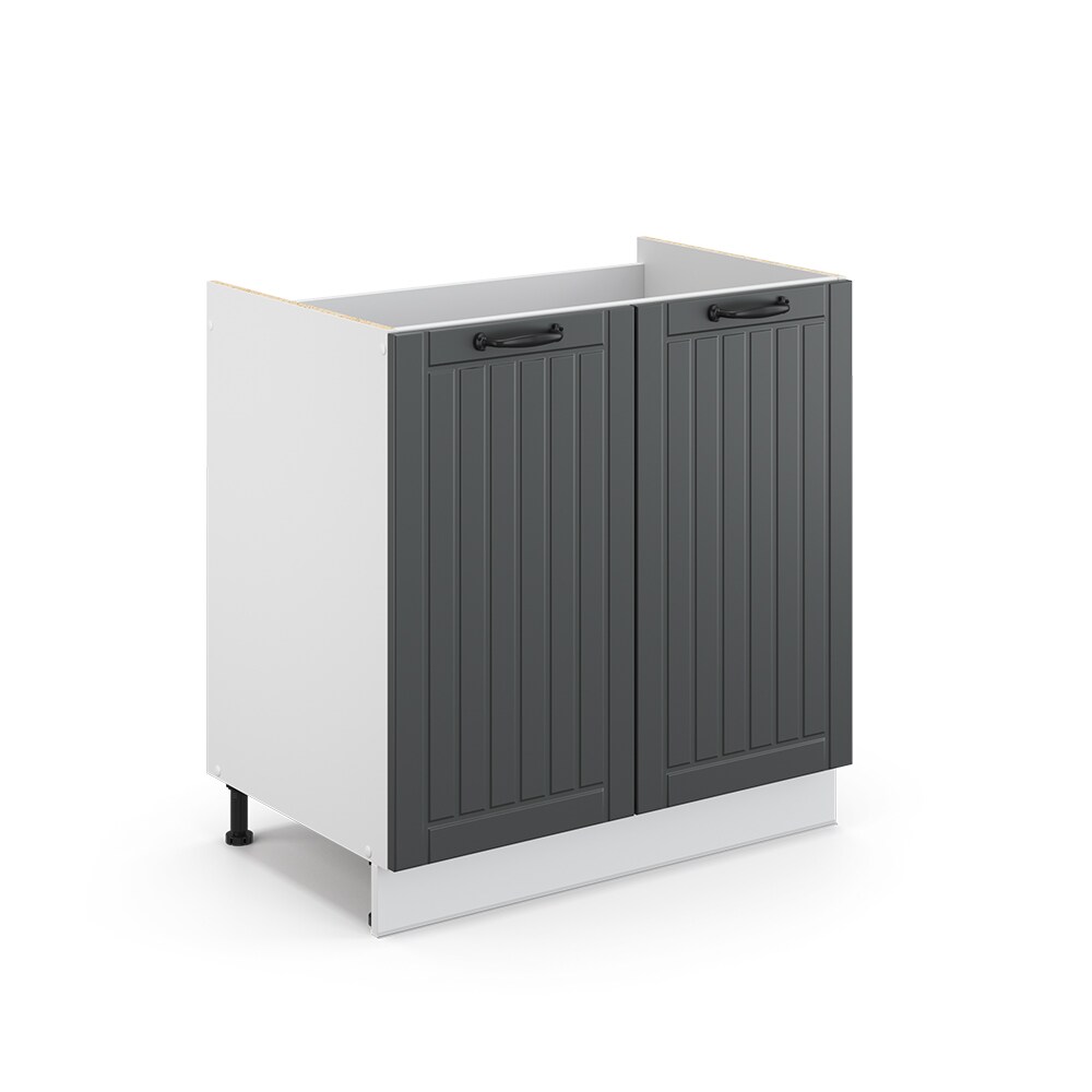 Vicco Spülenunterschrank 80 cm FAME Line Küchenschrank Küchenzeile Landhaus Anthrazit