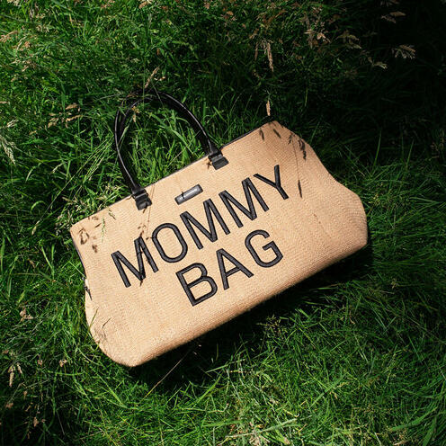 Sac à Langer Mommy Bag Raffia - CHILDHOME