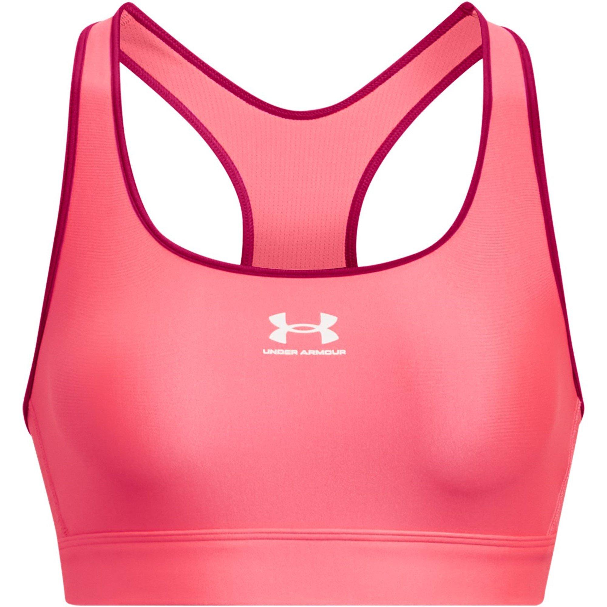 Under Armour UA HeatGear Armour Mid Padless Sports Bra Womens