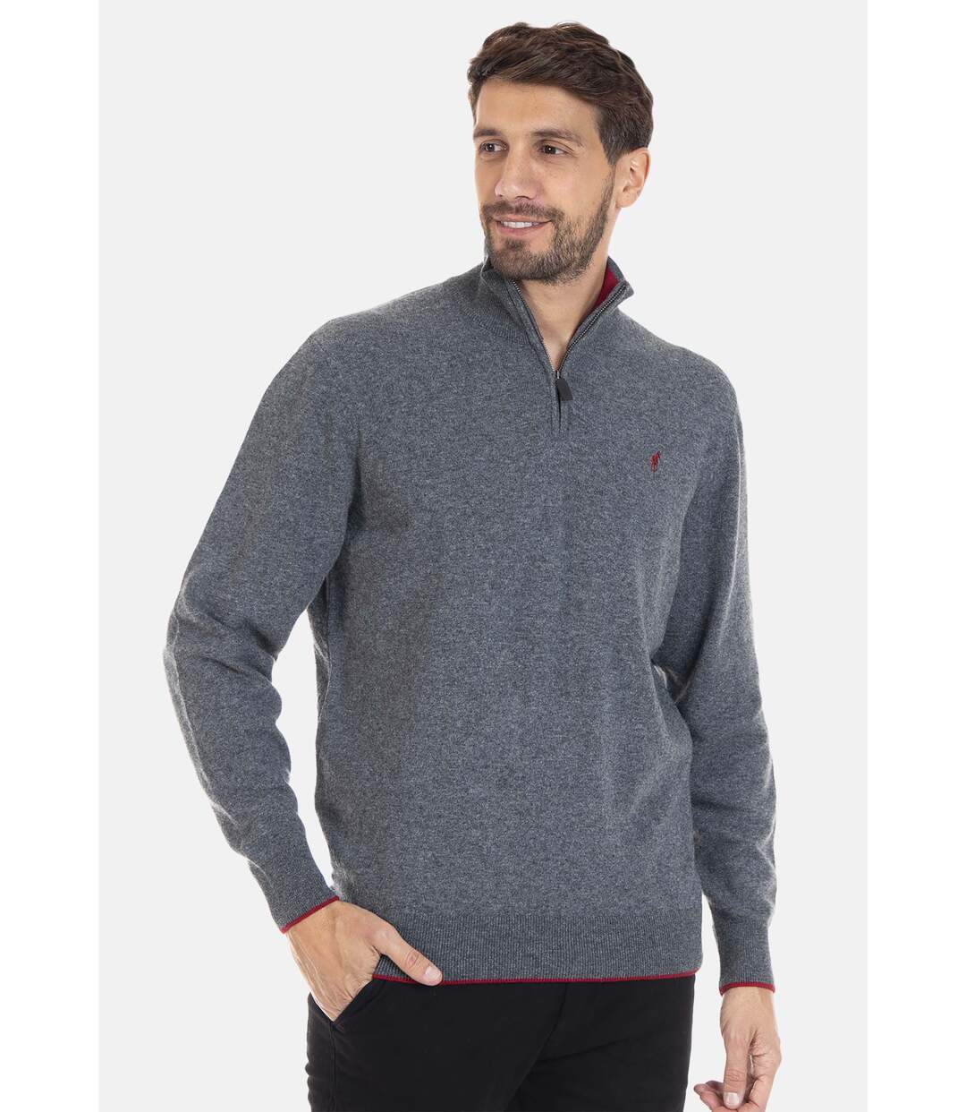 Pull manches longues col camioneur laine LIMA