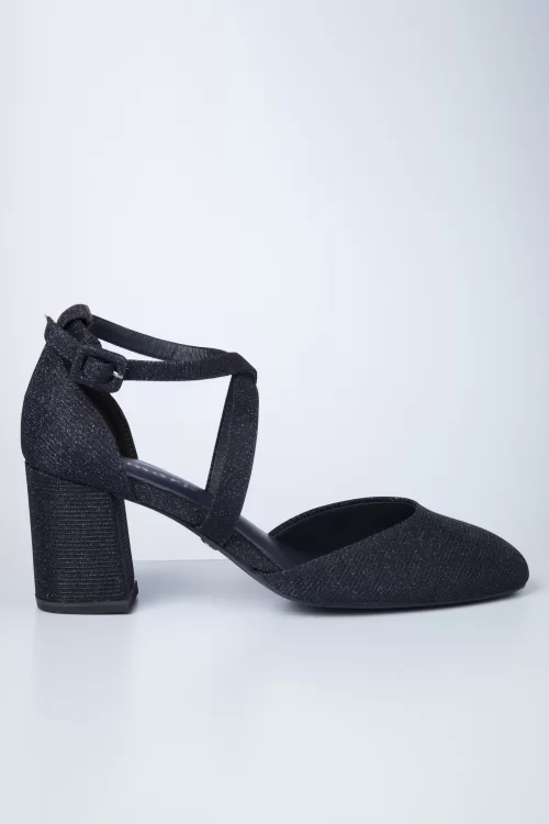 Tamaris Kiki Glam pumps in navy
