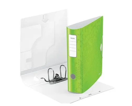 Brevordner Leitz Active WOW A4/80mm grøn - (5 stk.)