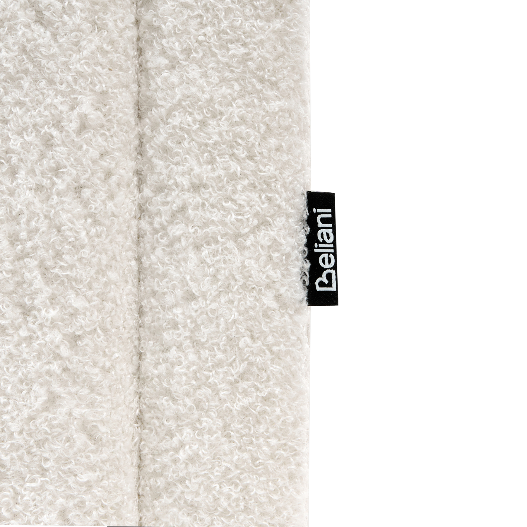 Beliani-DINAN-Tweepersoonsbed-Gebroken wit-160 x 200 cm-Bouclé