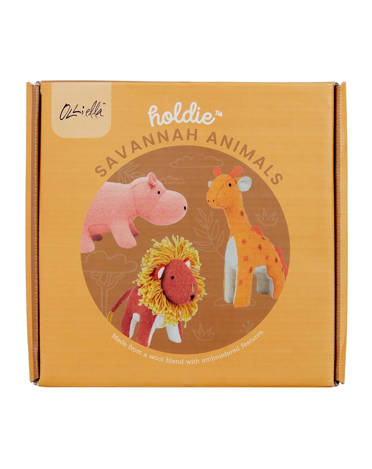 Kuscheltier-Set HOLDIE FOLK -  SAVANNAH ANIMALS 3-teilig