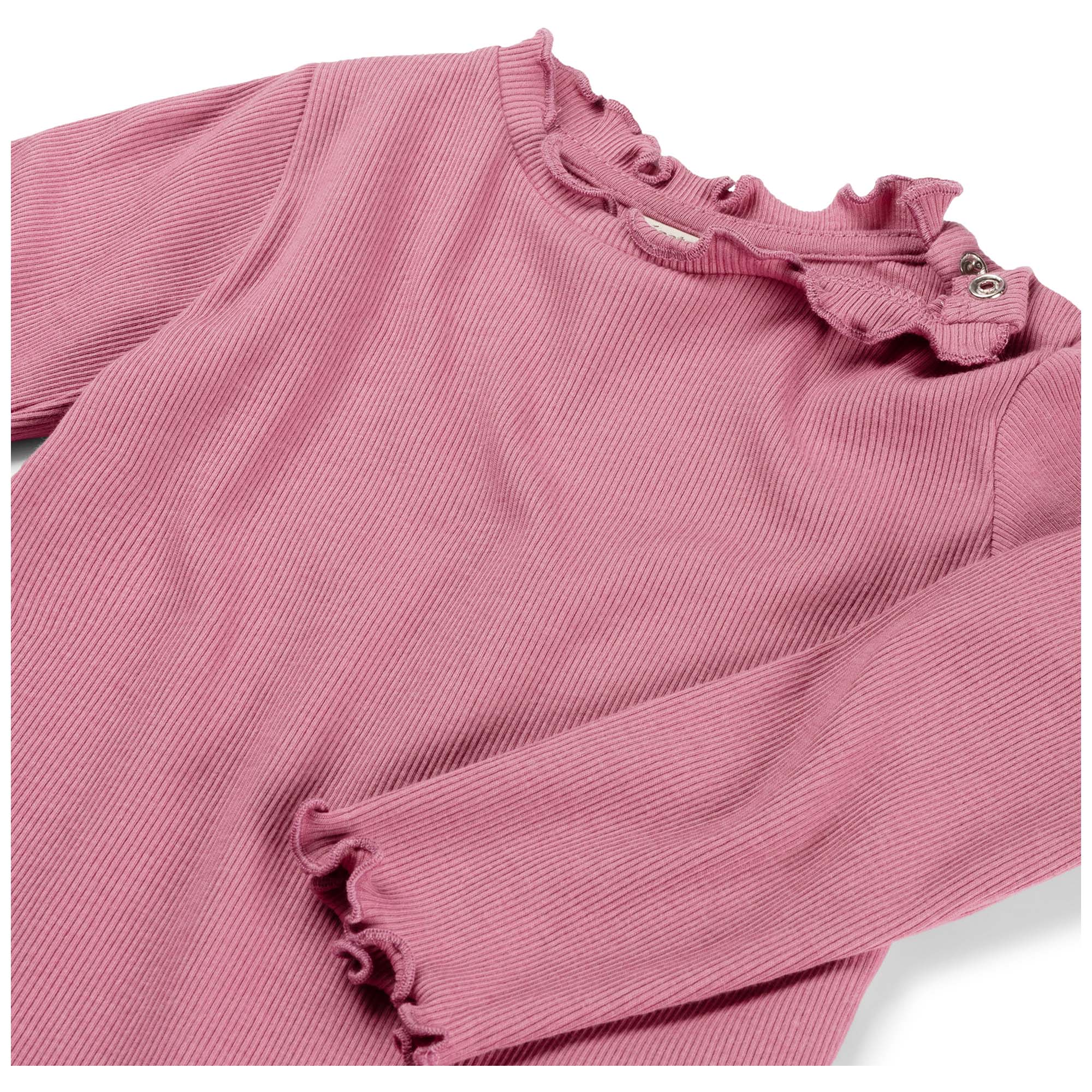 Prénatal baby shirt lange mouwen effen roze