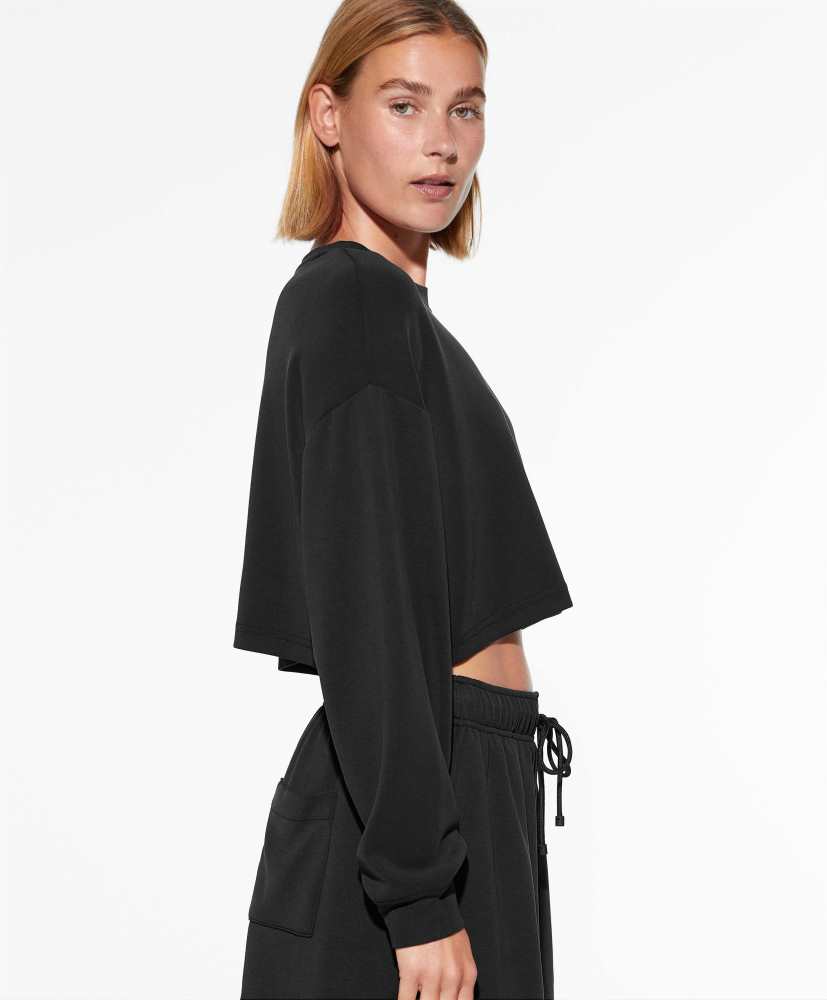 Moletom cropped de modal