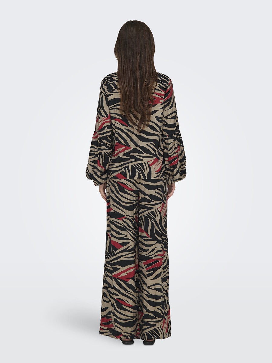JDY<br>Calças largas com estampas