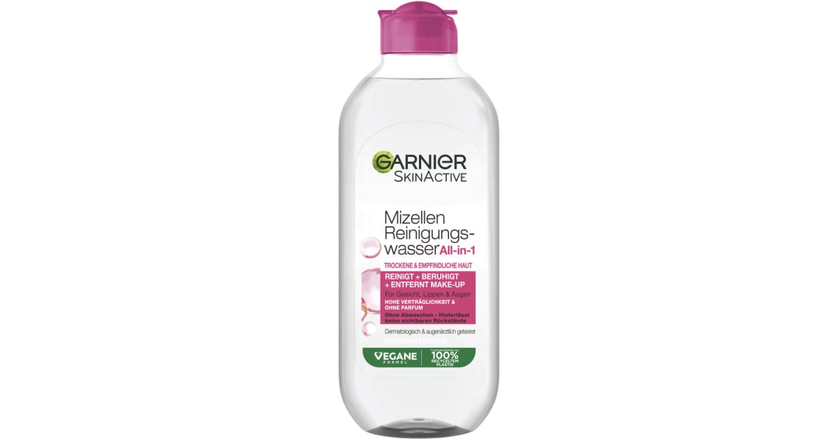 Garnier Mizellen Reinigungswasser trockene Haut