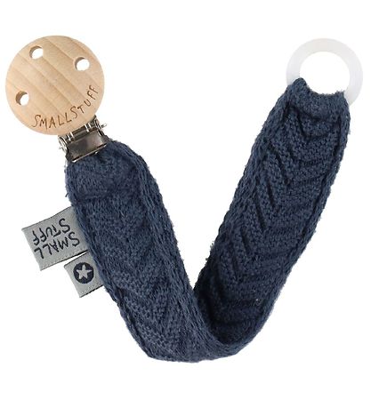 Smallstuff Schnullerkette - gehäkelt - Dark Denim