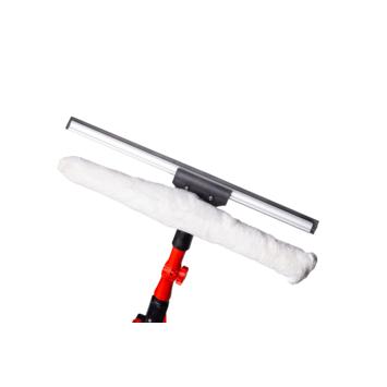 Shine raamwisser en microvezeldoek opzetstuk 2-in-1