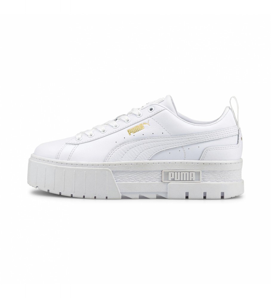 Tênis Puma Mayze Classic Wns de couro branco