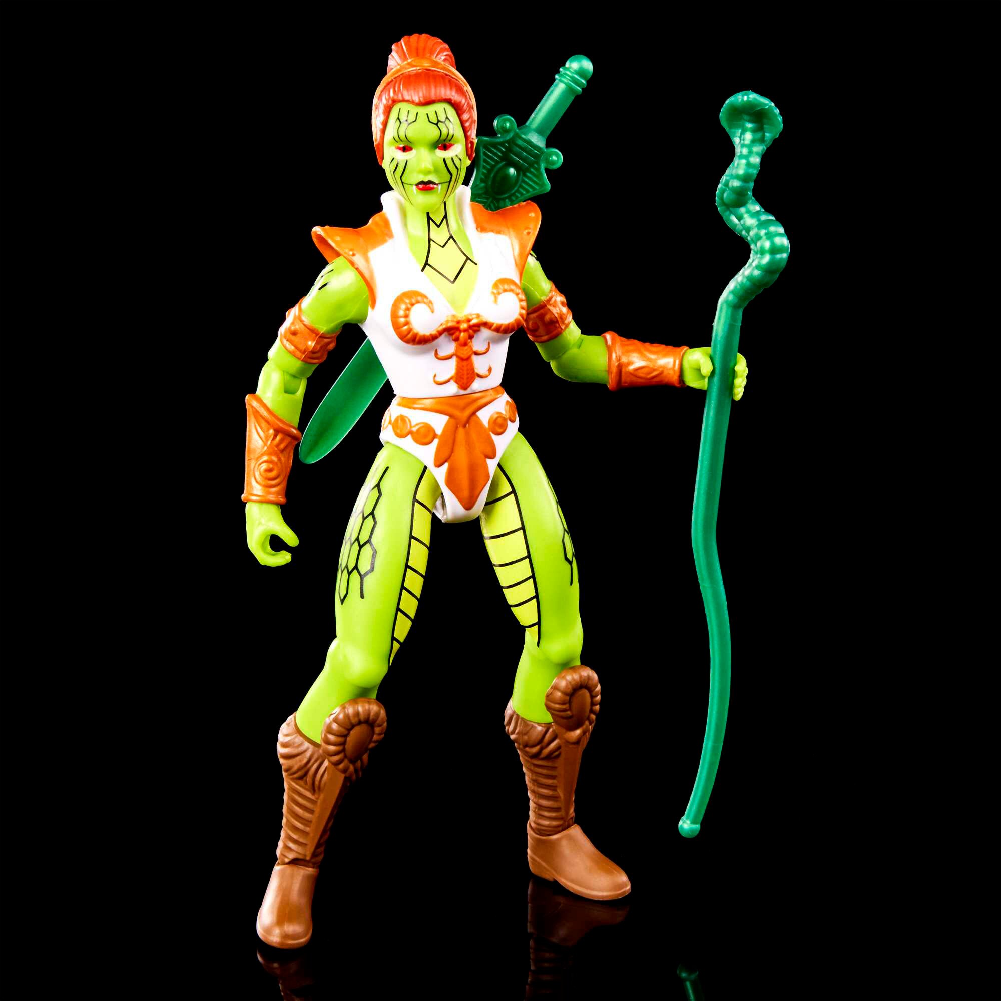 Mattel Spielfigur Masters of the Universe Origins Actionfigur Snake Teela