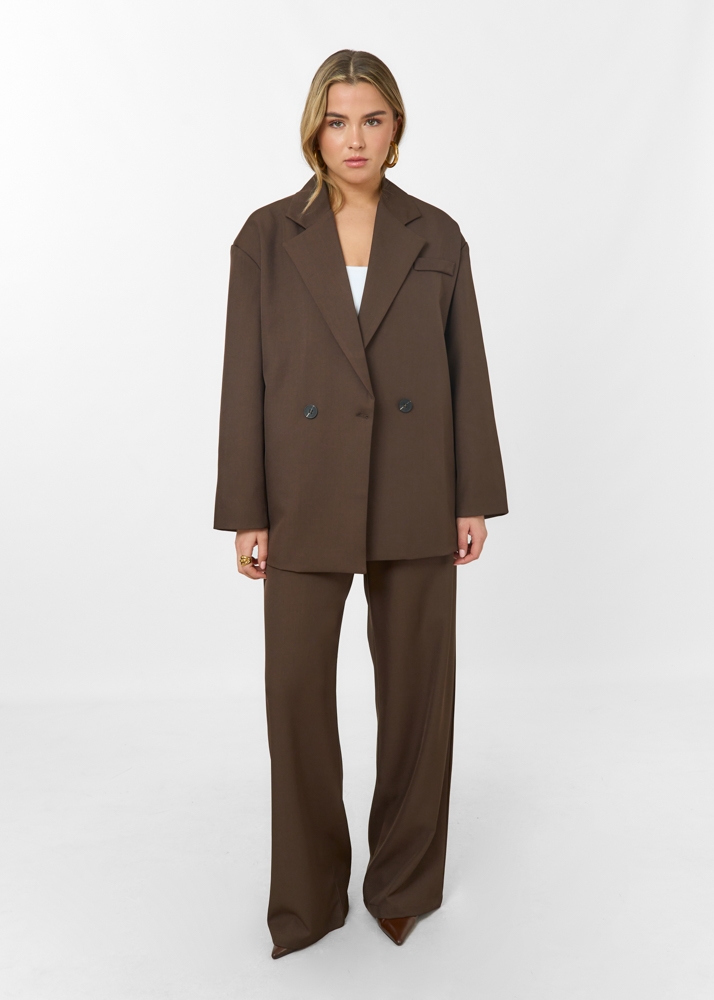 Amy blazer choco bruin