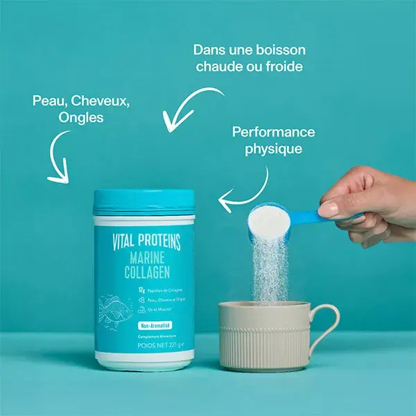 Vital Proteins Marine Collagen Collagène Marin en Poudre 221g