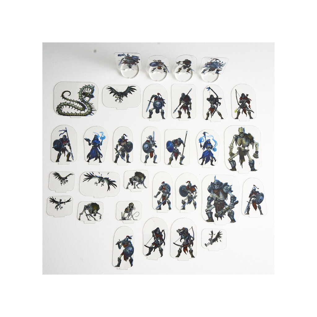 Flat Plastic Miniatures - Skeleton Horde - 31 Pieces