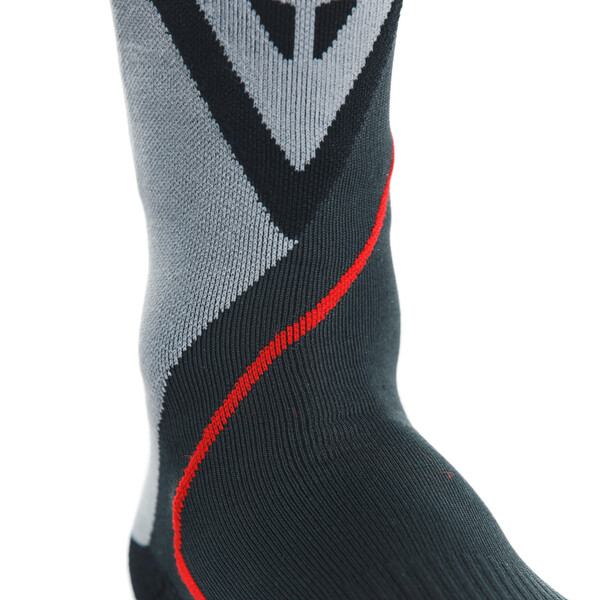 Dainese - Chaussettes Thermo Mid Noir / Gris / Rouge