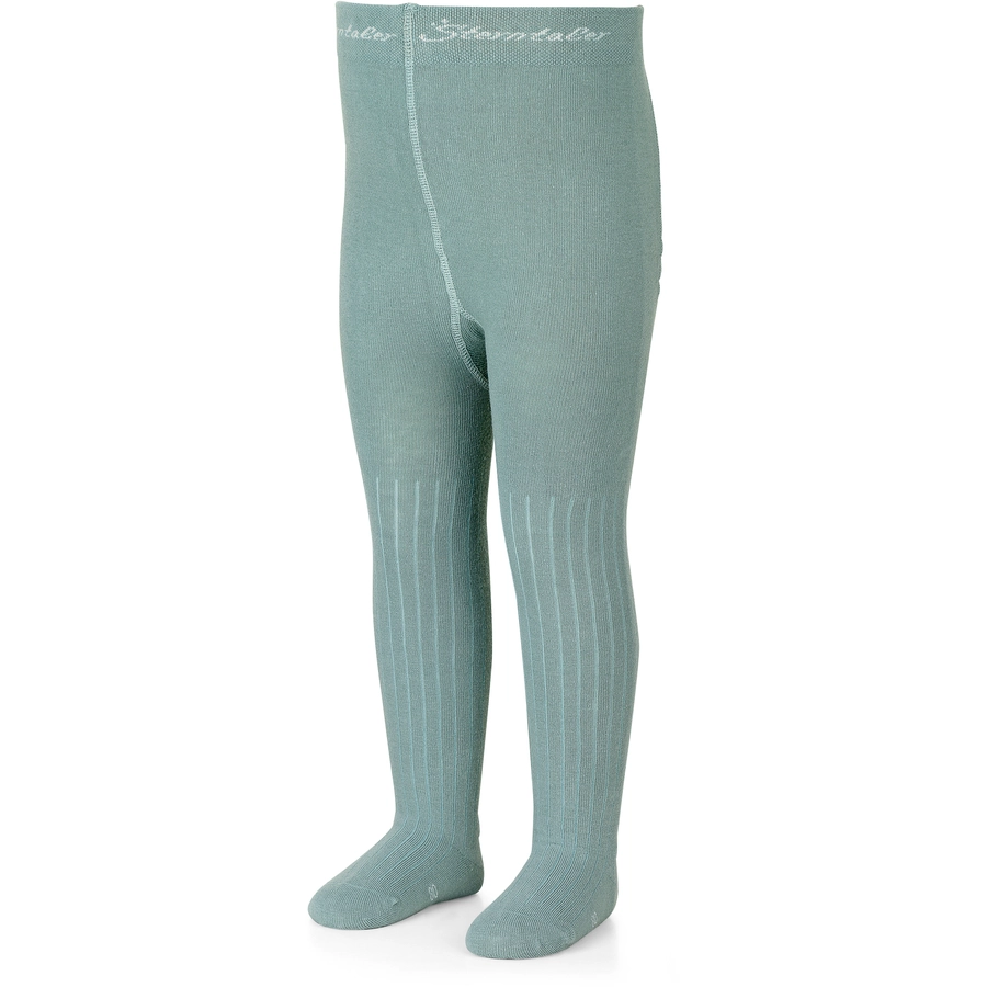 Sterntaler Strumpfhose Rippe steingrün