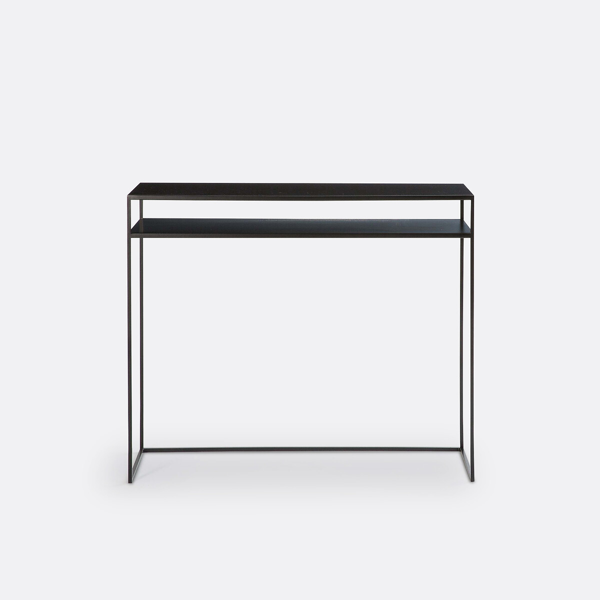 LA REDOUTE INTERIEURS<br>Mesa de consola em aço com duas prateleiras, Miva