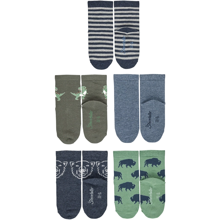 Sterntaler Söckchen 5er-Pack blau melange