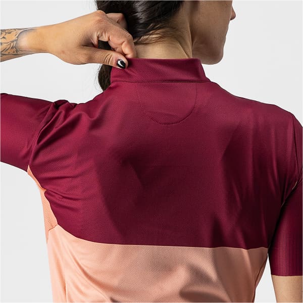 Maillot vélo CASTELLI VELOCISSIMA PECHE/BORDEAUX