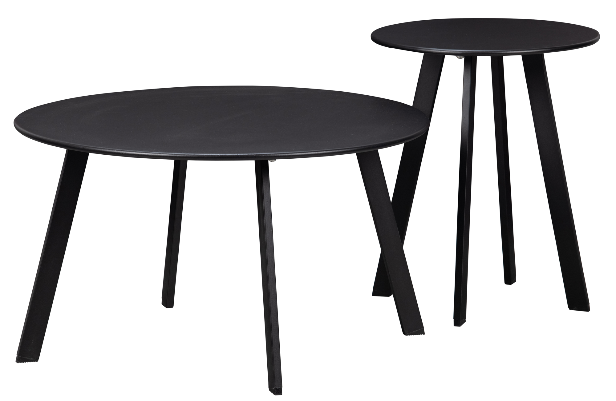 WOOOD bijzettafel Fer metaal Fer bijzettafel metaal zwart Ø40cm