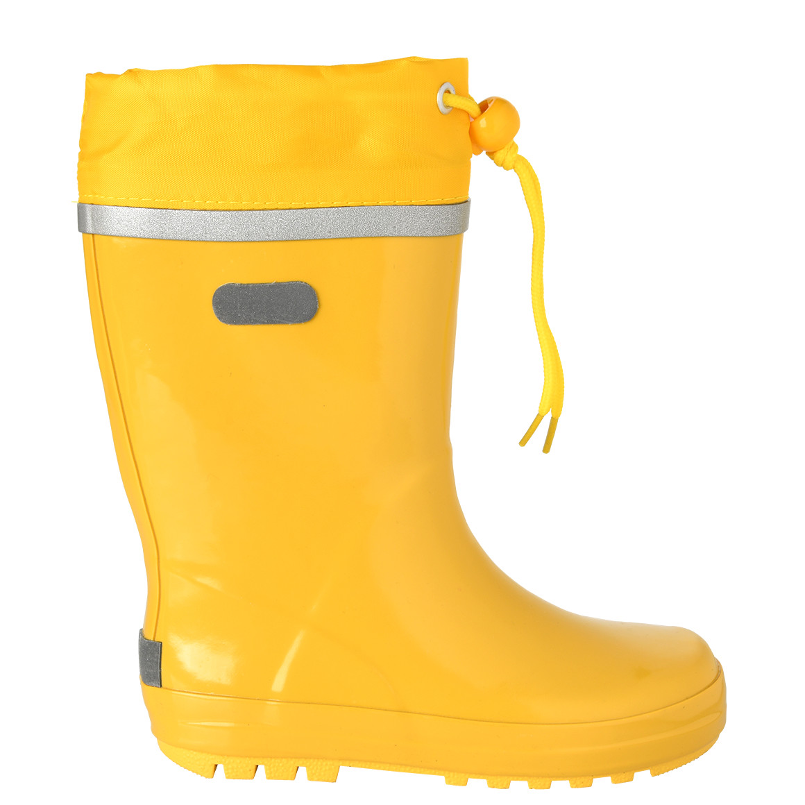 Topolino Kinder Gummistiefel mit Reflektoren gelb
